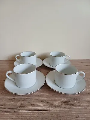 Buy Royal Worcester Classic Platinum Tea Cups & Saucers X 4 - 1st Quality - Perfect • 30£