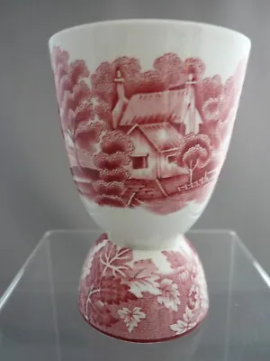 Buy Woods & Son Double Eggcup English Scenery Pink Transferware Woods Ware • 33.07£