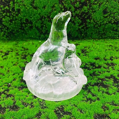 Buy RCR Royal Rock Crystal Glass Seal & Pup Figurine Ornament 24% Lead 814 Grams • 22.49£