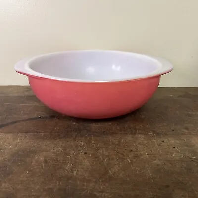 Buy Vintage PYREX 2 Quart Pink Flamingo Bowl 024 With Handle- Parts Needed • 16.15£