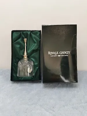 Buy Royale County 1970s Lead Crystal Silver Plated Table Bell  • 12£