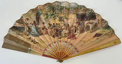Buy Traditional Vintage Spanish Fan Espana Beautiful Design VGC MINT #10264 • 45£