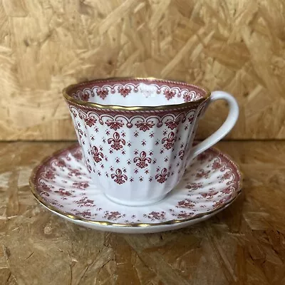 Buy Vintage Spode China Fleur De Lys Red Y7481 Tea Cup & Saucer • 17.99£