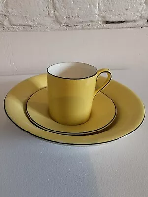 Buy Vintage Crown Ducal Ware England, Cup, Saucer And Bowl Set. Yellow. • 20£