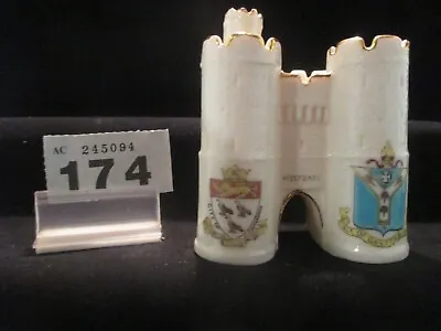 Buy ARCADIAN Crested China WESTGATE CANTERBURY With CANTERBURY Crests  (0B174) • 16.50£