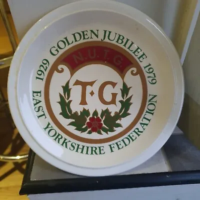 Buy Rare Hornsea Pottery N.U.T.G Golden Jubilee Plate East Yorkshire • 10£