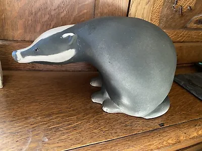 Buy HELMSDALE POTTERY - BADGER - Penny & David Woodley Helmsdale Pottery - Pre-Owned • 65£