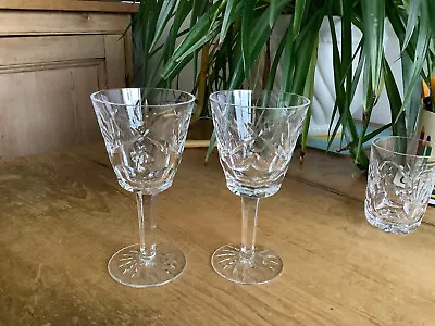 Buy 2 Waterford Crystal Ashling Red Wine Glasses 5.7/8  X 3  • 20£