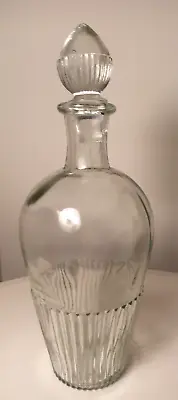Buy ESCAT Glass- Glass Decanter With Stopper- Barcelona Glass- Ribbed- Vintage Glass • 18£