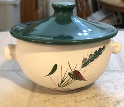 Buy Vintage Denby Greenwheat Lidded Soup Bowl • 4.99£