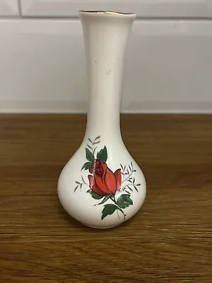 Buy Royal Staffordshire Rose Vase Vintage Bone China • 3£