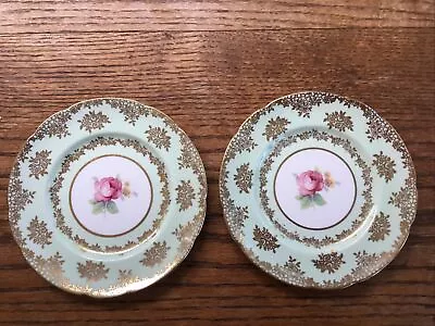 Buy Pair Of Vintage Paragon China Double Warrant 6” Side Plates “Pink Rose” A543/8 • 9.50£