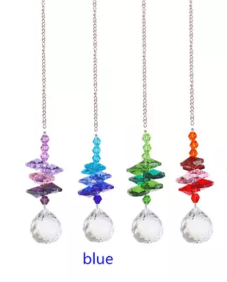 Buy Crystal Ball Colorful Beads Prism Crystal Pendant Suncatcher Window Hanging Gift • 3.79£