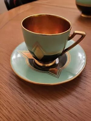 Buy Vintage Carlton Ware Art Deco Coffee Cup And Saucer • 35.99£