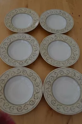 Buy Johnson Brothers Acanthus Rimmed Pasta / Cereal Bowls X 6 • 30£