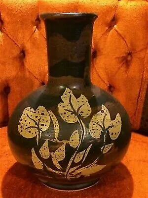 Buy 1972 Bennet Welsh Flower Vase In Browns Pacific Stoneware, Portland, Oregon • 12.48£