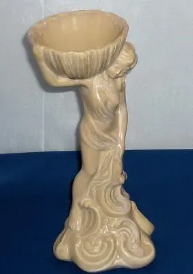 Buy Vintage Beige Royal Wessex Pottery Gordon Bradley Nude Lady Flower Vase Bowl • 9.99£