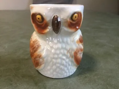 Buy Tony Wood Staffordshire Studio Owl Eggcup Hand Painted • 6£