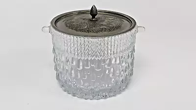 Buy Antique/Vintage Art Deco Cut Glass Round Lidded Ice Barrell 5x4  A102 G262 • 5.95£