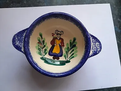 Buy Vintage Bretagne Hand Painted French Ceramic Bowl Telen-Arvor Quimper Peint Mein • 24.95£