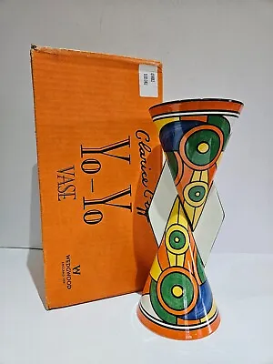 Buy Clarice Cliff Wedgwood Limited Edition Sliced Circle Yo Yo Vase BOXED 2002 • 295£