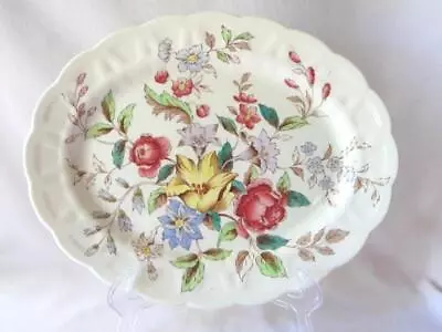Buy Vintage BOOTHS 14  FLOWERPIECE Pattern China PLATTER, England A8064 • 52.09£