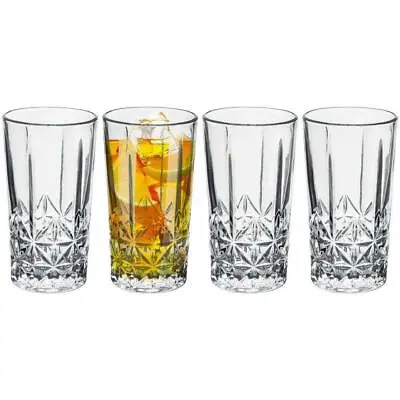 Buy Set Of 4 260 ML Whisky Glasses Scotch Vodka Cocktail Drinking Glassware Tumbler • 7.13£