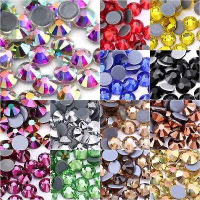 Buy 1440 Hotfix Crystal Glass Rhinestones Flatback Iron On Gems Art Deco Craft Beads • 15.59£