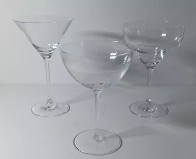 Buy Ella Sabatini Set Of 3 Fine Crystal Cocktail Glasses The Perfect Cocktail • 18£