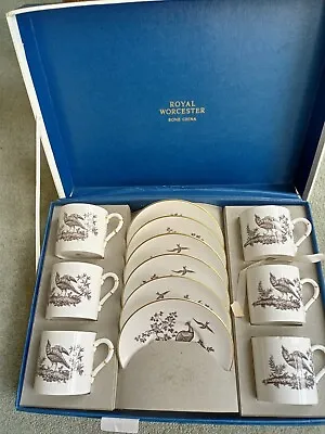 Buy Royal Worcester Bone China Coffee Set X 4 • 25£