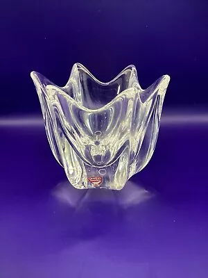 Buy Orrefors Sweden Swedish Crystal Glass Tulip Shaped Bowl Signed With Sticker • 22£