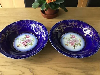 Buy Vintage Ridgways Royal Semi Porcelain Bowl Sevres Pattern MATCHING PAIR • 39.95£