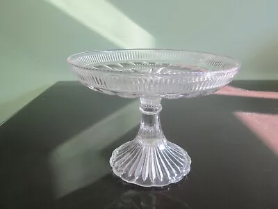 Buy A Stunning Victorian Hand Blown Cut Glass Tazza With Inpressed Patern C1890 • 19.99£