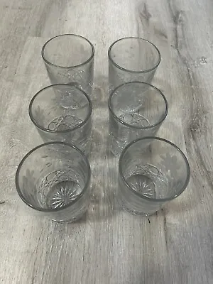 Buy Group Lot Of Antique American Brilliant Period Cut Glass Tumbler Unmarked Flower • 144.67£