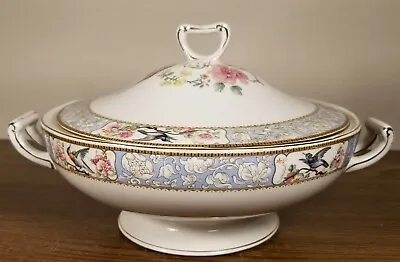 Buy W. H. GRINDLEY CHINA Athens Shape Handled Covered Serving Bowl Made In England • 57.53£