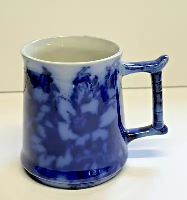 Buy Vintage Elijah Cotton Nelson Ware Flow Blue Floral Ironstone Mug Tankard Jug #3 • 23.58£
