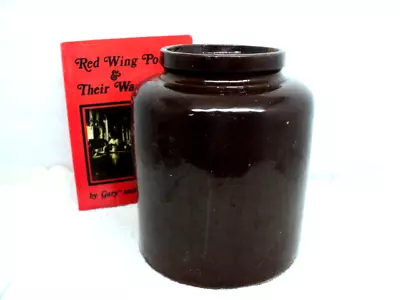Buy Rare Unmarkd Antique Vintage Red Wing Stoneware 2 Gallon Salt Glaze Preserve Jar • 82.05£