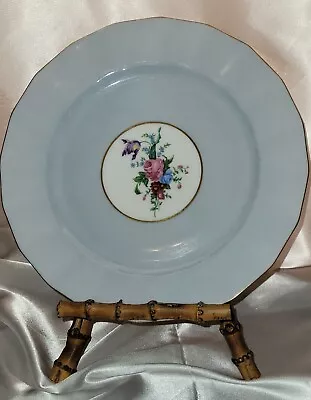 Buy Wright, Tyndale And Van Roden By Minton Limoges 8.5 Blue Floral Salad Plates(4) • 28.77£
