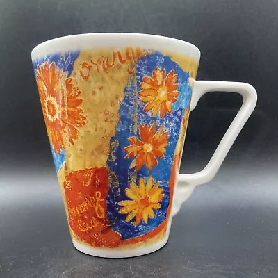 Buy Queen’s Orange Spice Floral Fine Bone China Mug Made In England • 19.90£