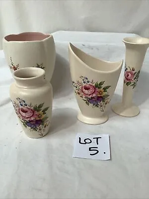 Buy AXE VALE Pottery Set Of 4 Small Vases - LOT 5 • 7.95£