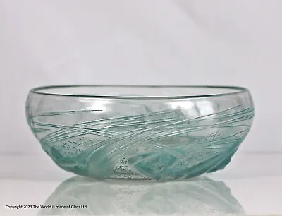 Buy Lalique Ondines Glass Bowl, Turquoise Blush • 1,125£