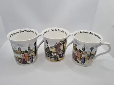 Buy 3 Queens Coffee Mug Scenes Of Old London Carole E Watson Fine Bone China VGC • 21.99£