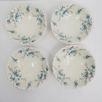 Buy Vintage Myott Staffordshire Forget Me Not Berry Bowls 4 Piece Set England China • 24.08£