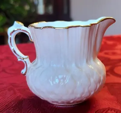 Buy Vintage Hammersley & Co Bone China 2 1/2  Pink Creamer Gold Trim Made In England • 9.48£