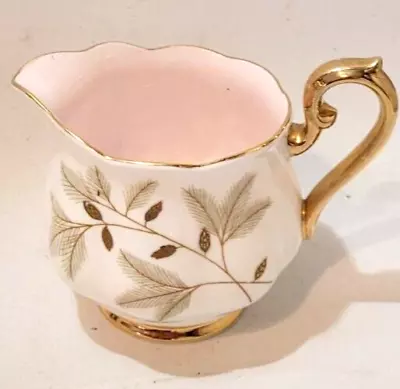 Buy Royal Albert Braemar 1950s Milk Cream Jug Countess Shape Pink Gold Tea • 10£