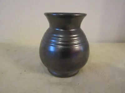 Buy Prinknash Pottery Gunmetal Lustre Vase 11cm Tall • 9.99£