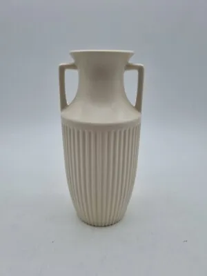 Buy Mid Century 60's Hornsea Pottery Cream Fluted Urn Shaped Vase • 27.99£