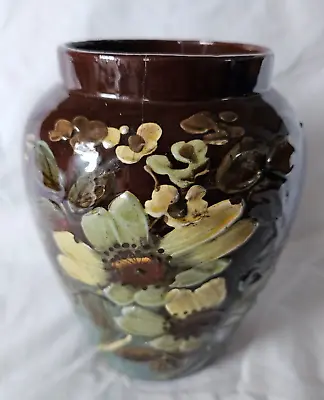 Buy French Barbotine Impasto Floral Vase, Circa Late 19thcentury (a) • 65£