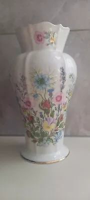 Buy Aynsley Wild Tudor Vase White Pottery • 9£