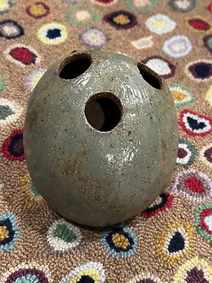 Buy Vintage Studio Art Pottery Bowling Ball Sphere Unique Pk Vase Pencil Holder Euc • 25.60£